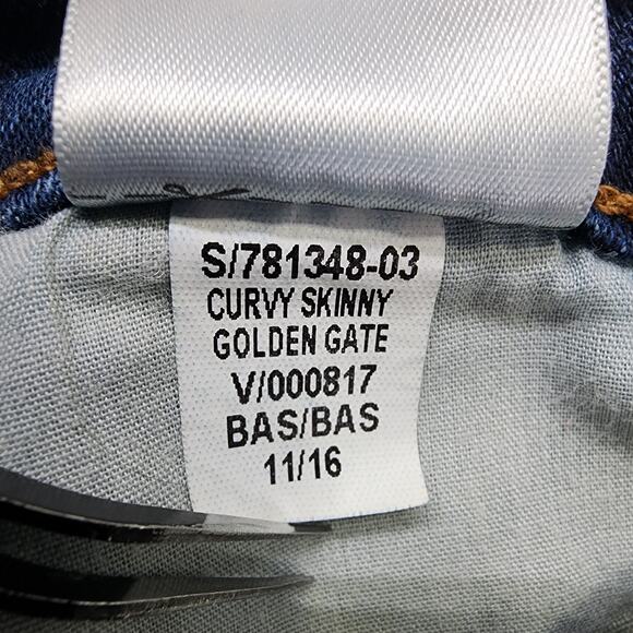 Old Navy Jeans Womesn 6 Blue Dark Wash Curvy Mid Rise Skinny Ankle Stretch Denim - Picture 7 of 12